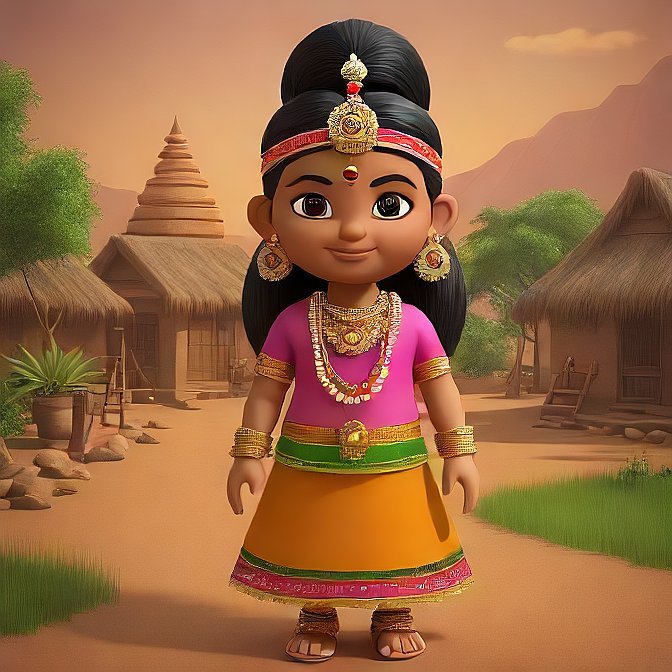 3D cartoon character art